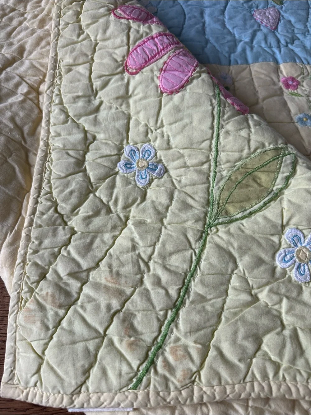 Pottery Barn Floral Quilt Kids Full/ Double Cotton